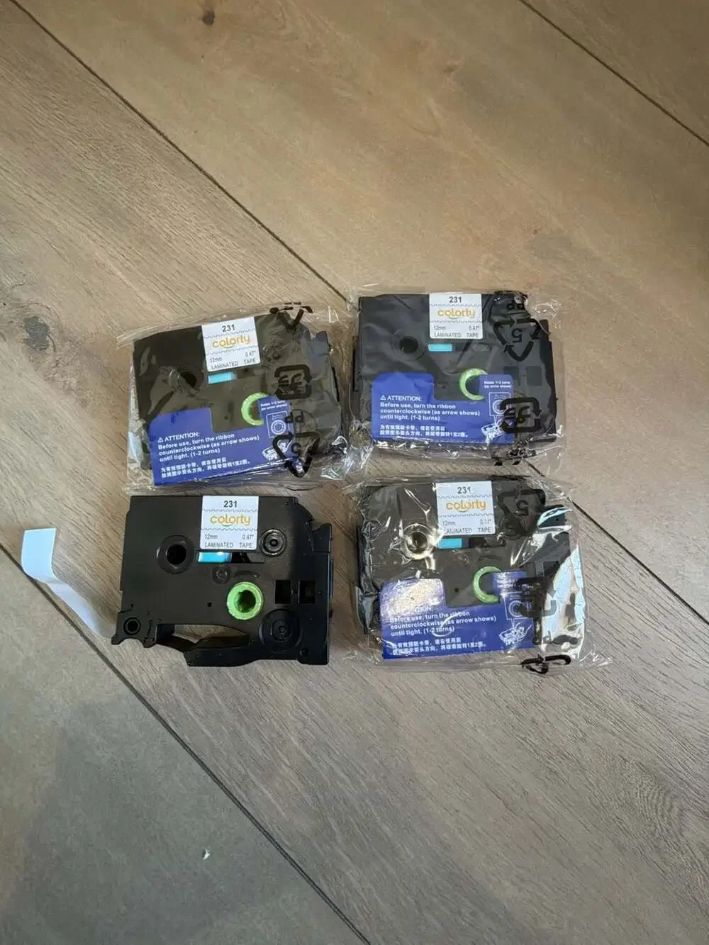 Colorty 4-pac Compatible 231 12mm 0.47